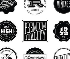 Labels graphic vector