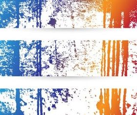 Splash Grunge Banners art vector