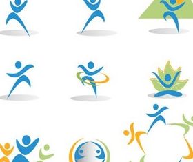 People 3D Icons vectors graphics