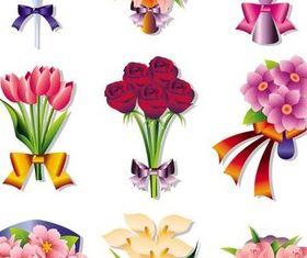 Flowers Bouquets vectors
