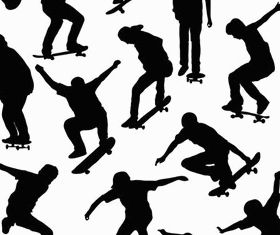Skaters free vector