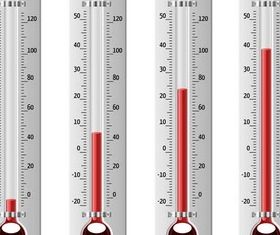Color Thermometers art vector graphics