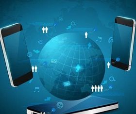 Network Backgrounds vector