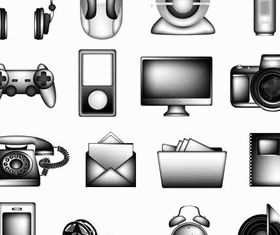 Shiny MultimediIcons vector