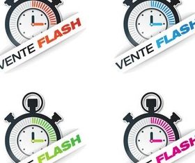 Clocks Elements graphic vectors