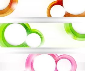 Creative Circle Banners vector