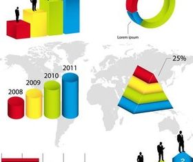 Shiny Business Diagrams creative vector