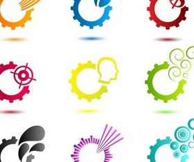 Colorful Logotypes vector