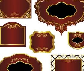 Luxury Labels Color creative vector
