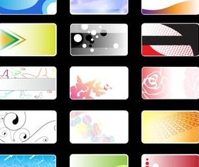 Cards Templates vector material