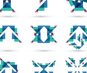 Geometric Logos vector