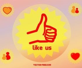 Thumb Up Like vector
