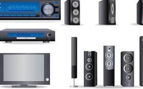 Home theater vector