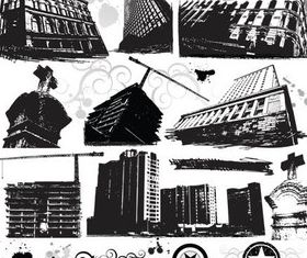 Grunge Building Elements art vector