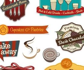 Food Labels free vector