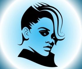 RihannPortrait design vectors