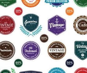 Retro Labels graphic vector