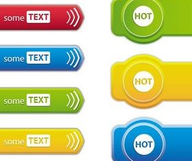 Color Web Sale Tags vector
