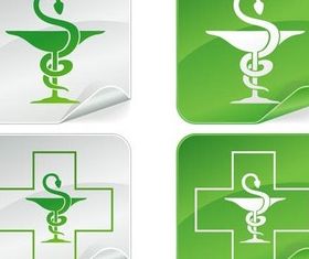 Hospital symbols free set vector