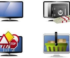 Display Icons free vector