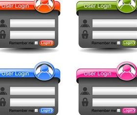 Shiny Logon Forms Illustration vector