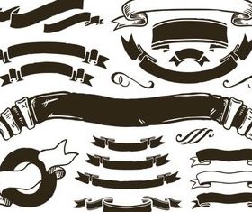 Retro Arrows Elements vector