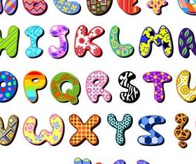 Creative Alphabets art vector graphics