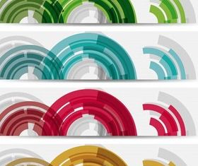 Shiny Banners art vector design