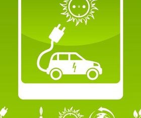 Electric cars free vector