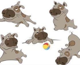 Cute Dogs graphic vector graphics