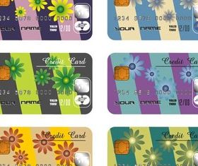 Credit Color Cards art vector