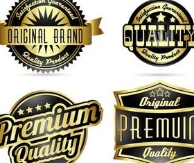 Golden Royal Labels graphic vector design