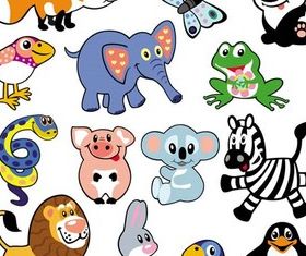 Cute Animals graphic vector