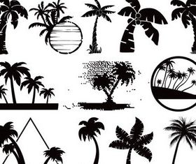 Beach Symbols vector graphics