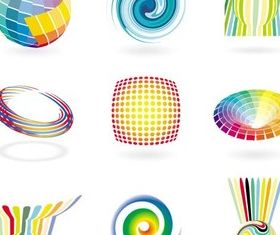 Abstract Logotypes vector