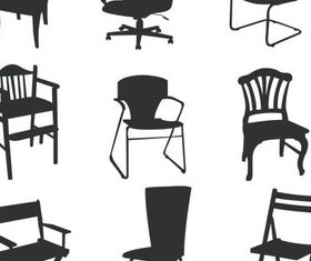 Different Chairs Illustration vector