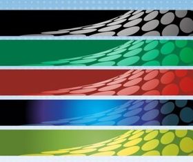 Halftone Banner Pack vector