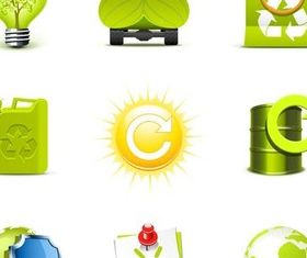 Ecology Icons free design vectors