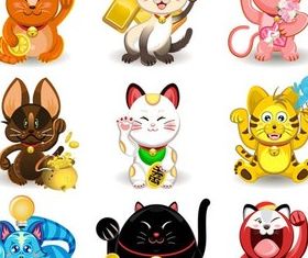 Cartoon Cats free vector graphic