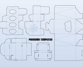 Packaging Templates vector