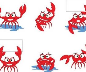 Cute Crabs graphic vector