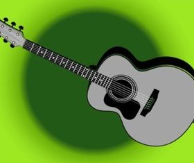 Retro Guitar Illustration vector