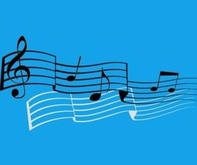 Staff With Notes vector