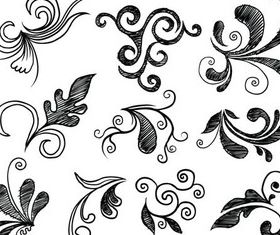 Floral Elements graphic vector