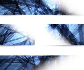 Abstract Blue Banners vectors