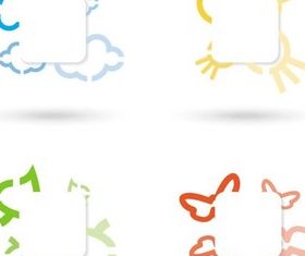 Shiny Abstract Logotypes art vector design