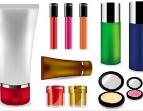 Womens Cosmetics creative vector