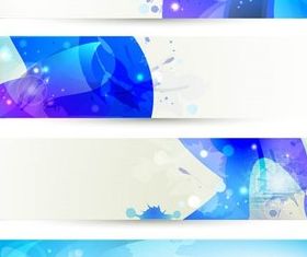 Shiny Blue Banners vector