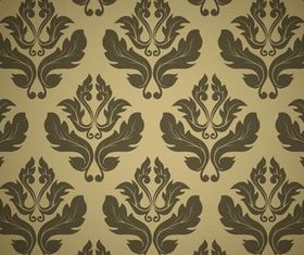 Damask Backgrounds free vector