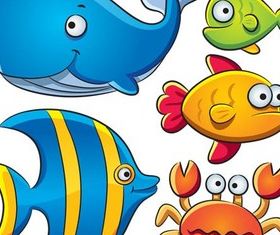 Marine Animals free vector